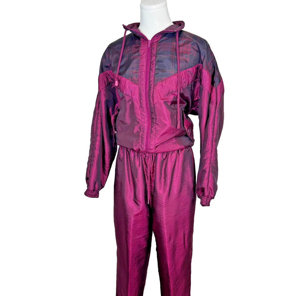 Vintage 90s Sunterra Tracksuit Womens PL | Plaid Jacket Pants Set NWOT condition - Picture 9 of 14